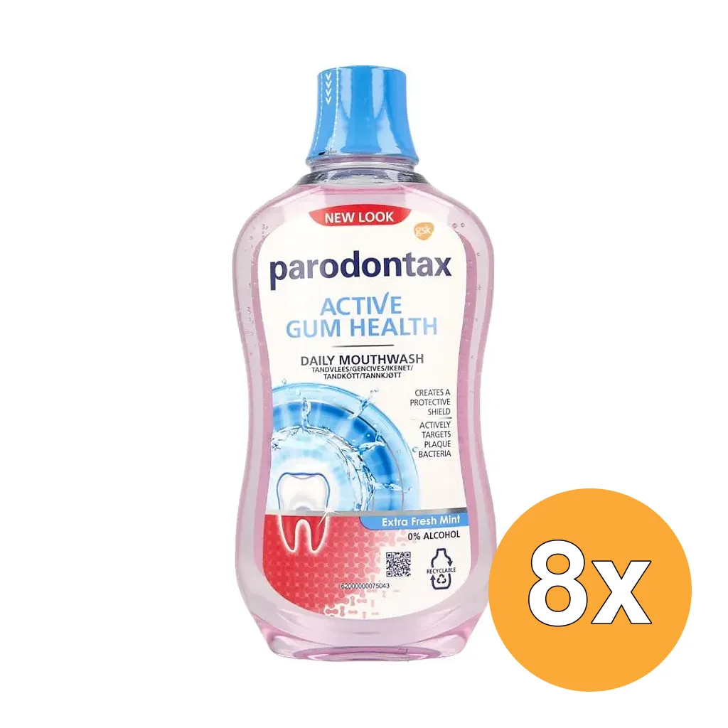 8x Parodontax Mondwater extra fresh (500 ml)