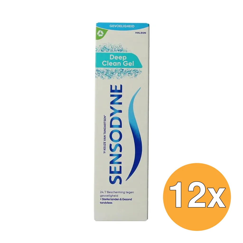 12x Sensodyne Tandpasta Deep Clean (75 ml)
