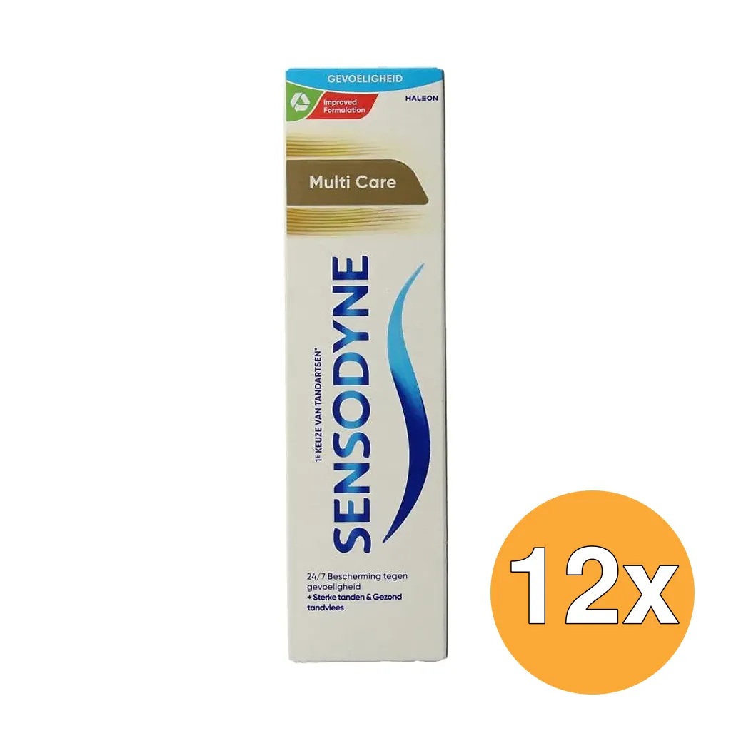 12x Sensodyne Tandpasta Multicare (75 ml)