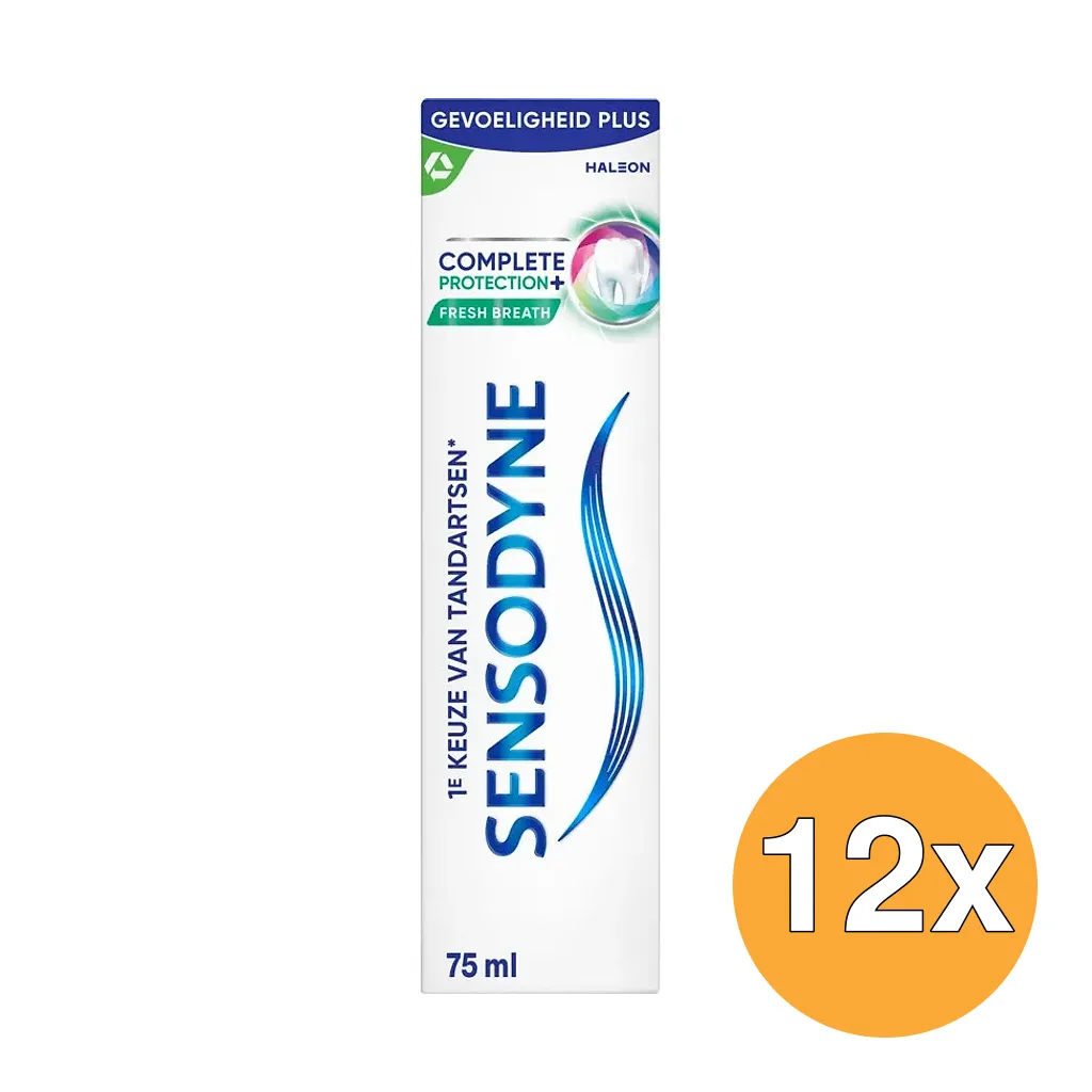 12x Sensodyne Complete Protection Fresh Breath Tandpasta (75 ml)