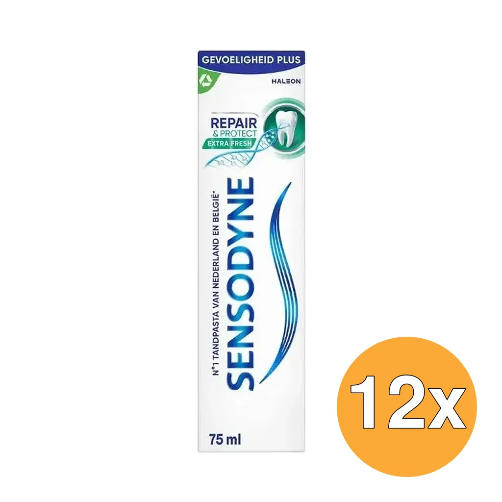 12x Sensodyne Repair & Protect Extra Fresh Tandpasta (75 ml)