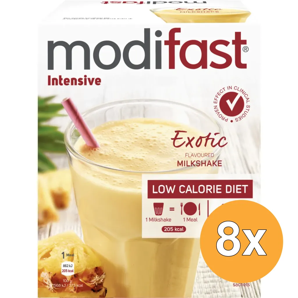 8x Modifast Intensive Milkshake Exotic (440 gr)