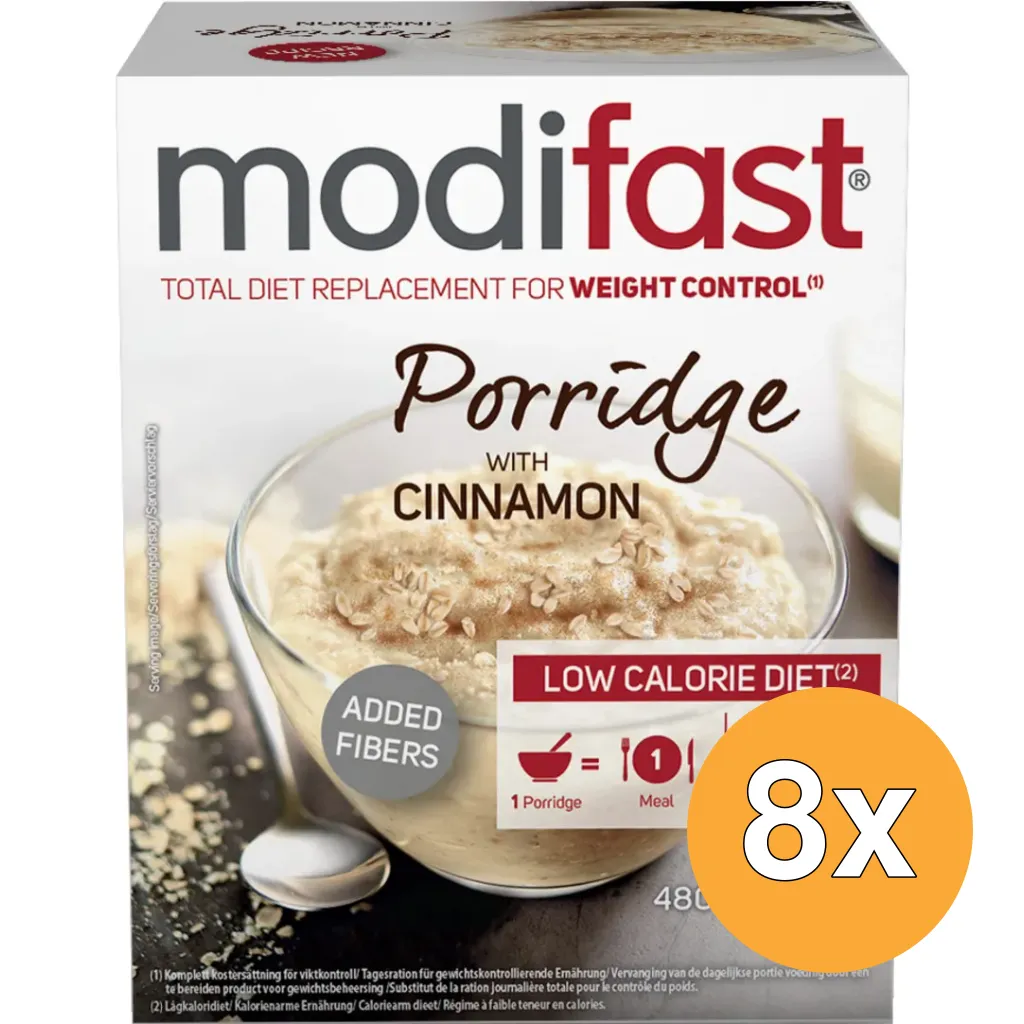 8x Modifast Intensive Porridge With Cinnamon (8 x 60 gr)
