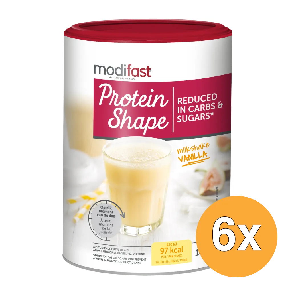 6x Modifast Protein Shape Milkshake Vanille (420 gr)