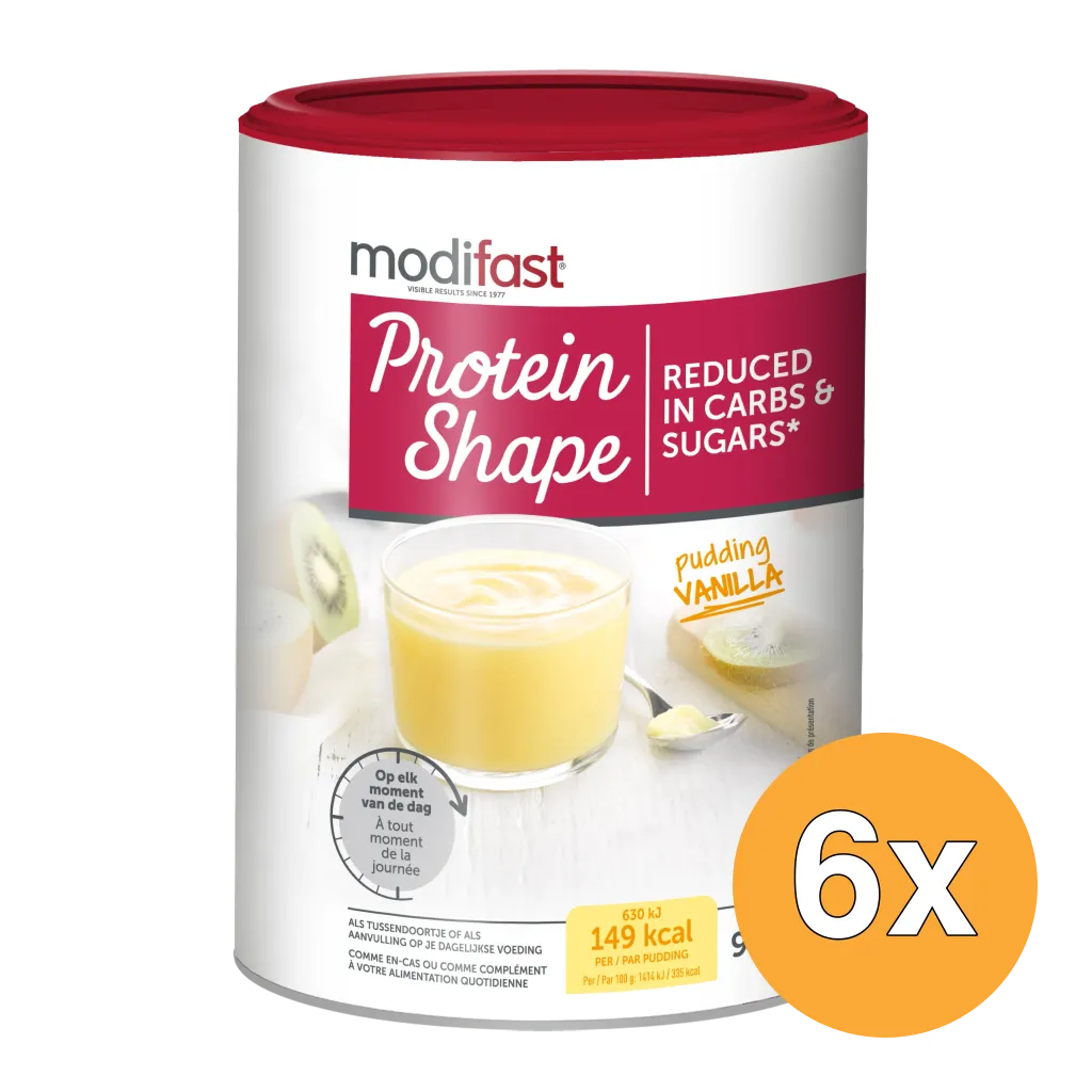 6x Modifast Protein Shape Pudding Vanille (405 gr)