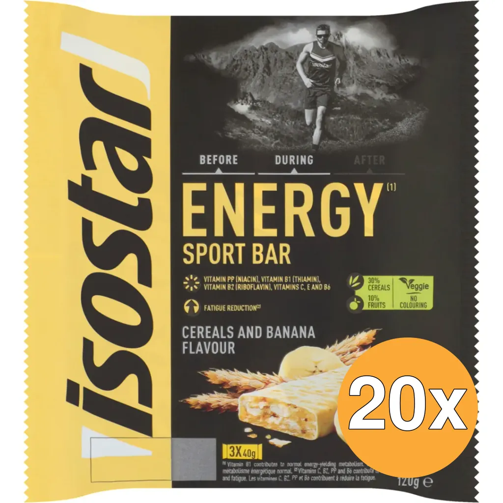 20x Isostar Reep Banaan (3 x 40 gr)