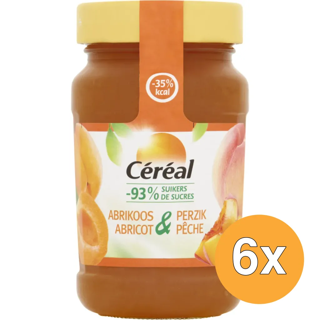 6x Céréal Fruit abrikoos perzik (270 gr)