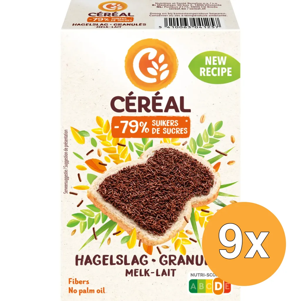 9x Céréal Hageslag Melk (200 gr)