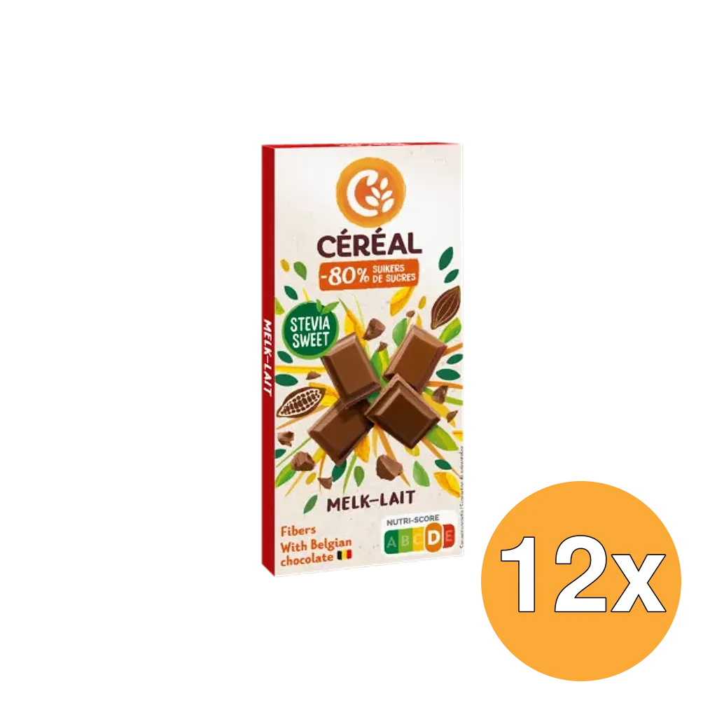 12x Céréal Chocolade Tablet Melk (85 gr)