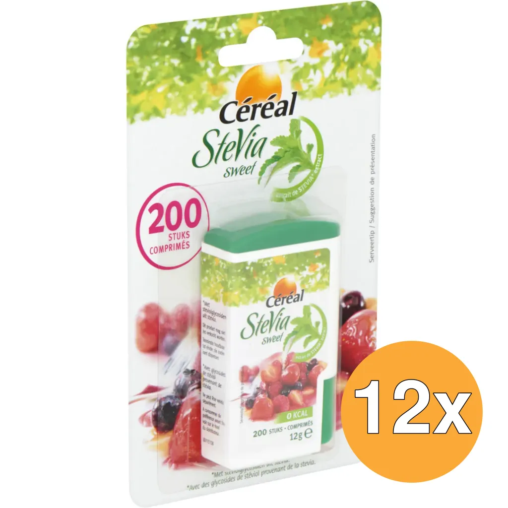 12x Céréal Stevia Sweet (200 Tabletten)