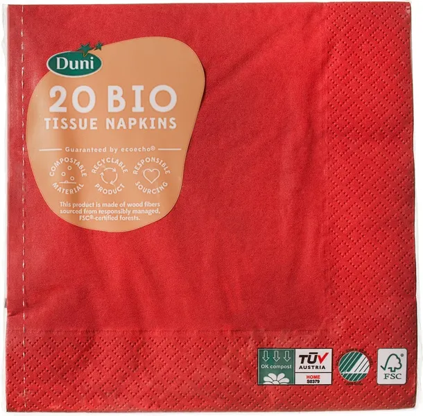 Duni Servetten Bordeaux (20 stuks)