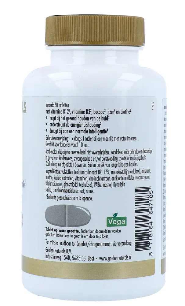 Golden Naturals Multi Tiener Tabletten (60 tabletten)