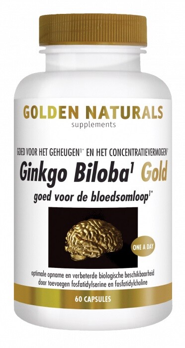 Golden Naturals Ginkgo Biloba Gold Capsules (60 vegetarische capsules)
