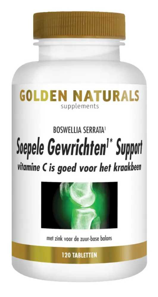 Golden Naturals Soepele Gewrichten & Kraakbeen Support Tabletten (120 tabletten)