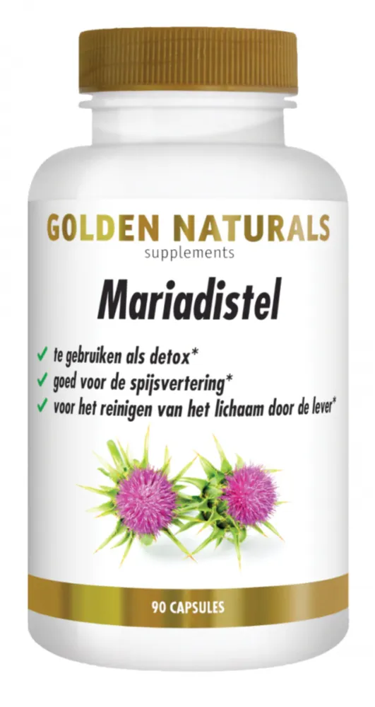 Golden Naturals Mariadistel Capsules (90 vegetarische capsules)