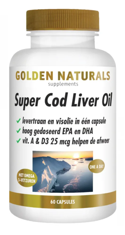 Golden Naturals Super Cod Liver Oil Capsules (60 softgels)