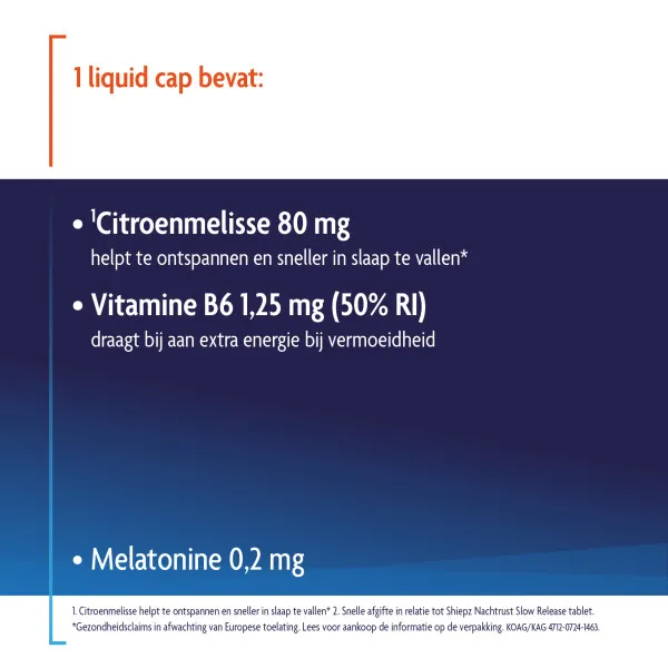 Shiepz Helpt In Slaap Vallen Liquid Caps (30 Capsules) - image 3