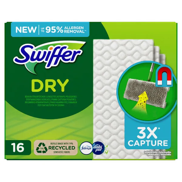 Swiffer Sweeper Dry Navullingen Ambi Pur (16 stuks)