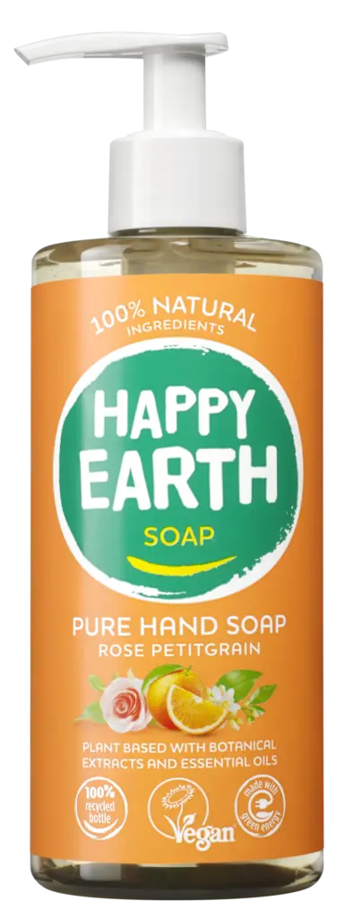 Happy Earth Pure Handzeep Rose (300 ml)