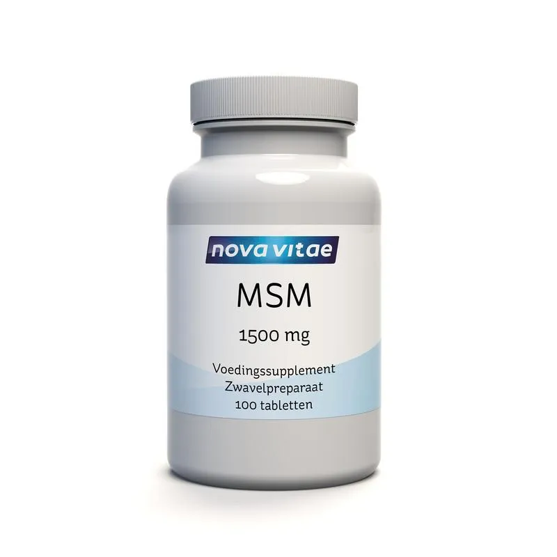 Nova Vitae MSM 1500 mg (100 tabletten)