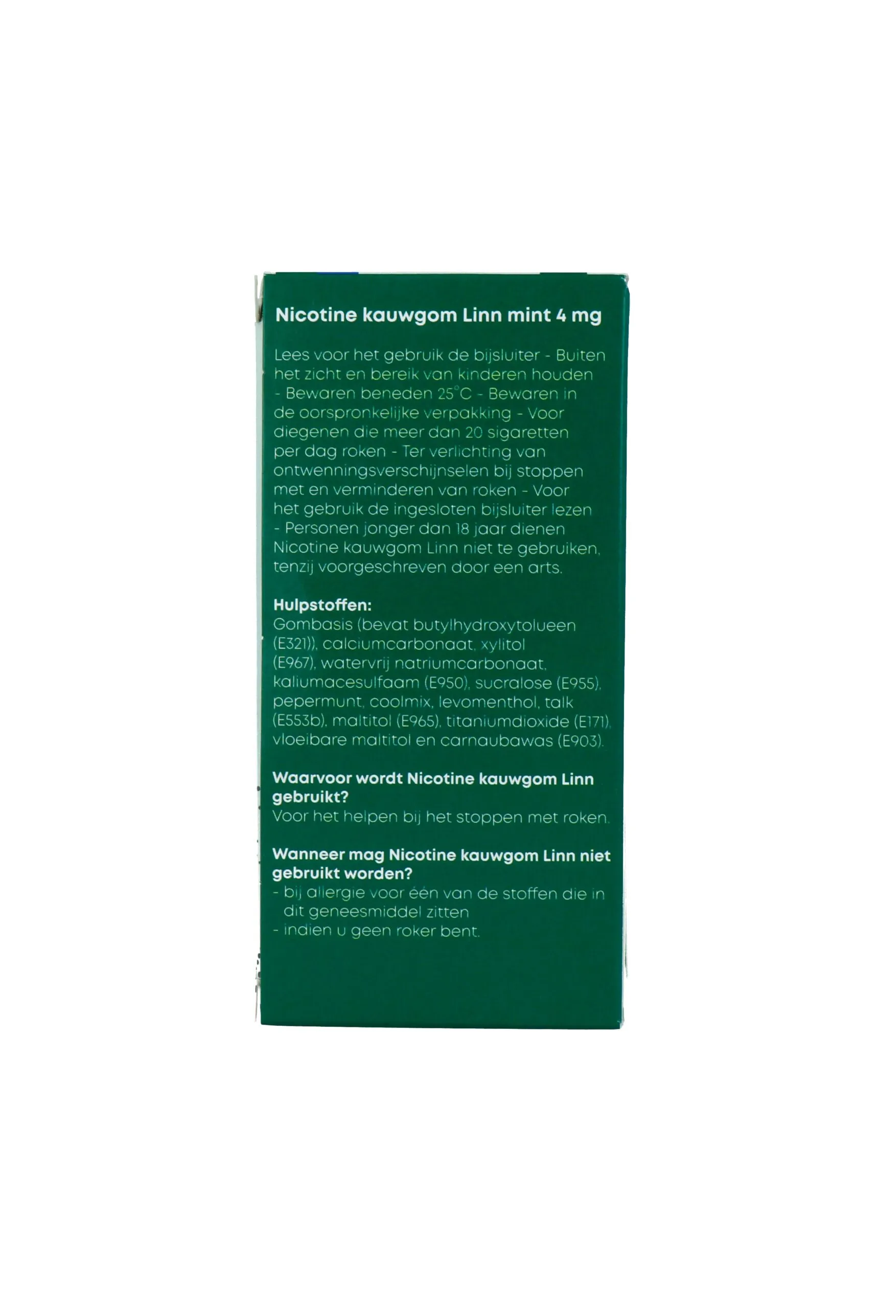 Linn Nicotine Kauwgom Mint 4Mg (204 stuks) - image 2