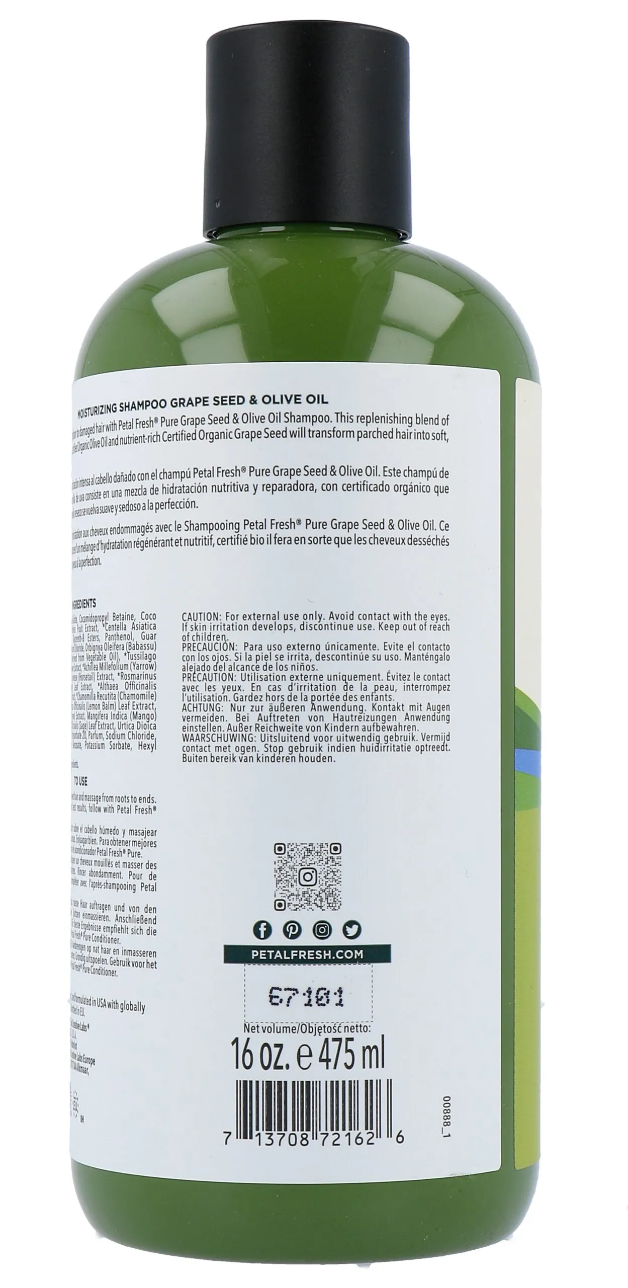 Petal Fresh Shampoo Grape & Olive (475 ml) - image 3