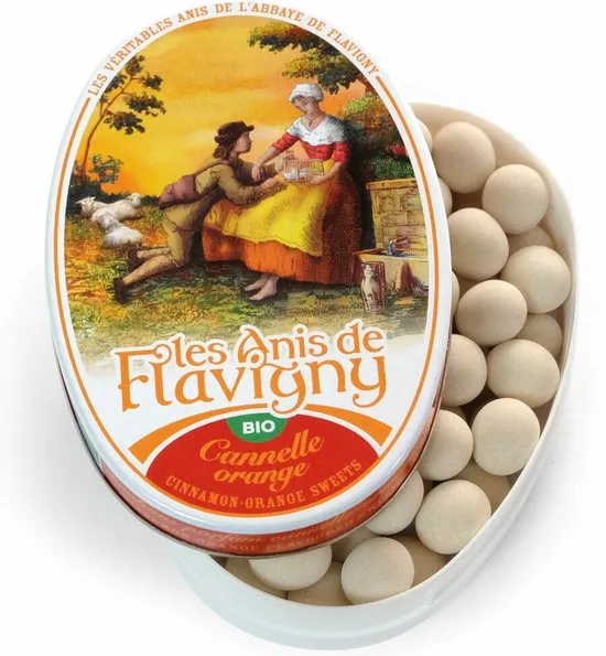 Les Anis De Flavigny Anijspastilles Kaneel Sinaasappel (50 gr)