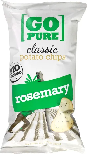 Go Pure Aardappelchips Rosemary  cl)assic (125 gr)