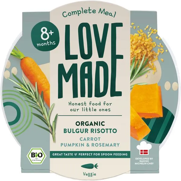 Lovemade Babymaaltijd Bulgur Risotto 8+ Maanden (185 gr)