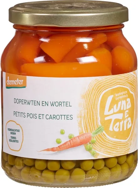Luna E Terra Doperwten-Wortelen (350 gr)