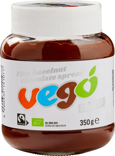 Vego Chocoladespread Hazelnoot Crunchy (350 gr)