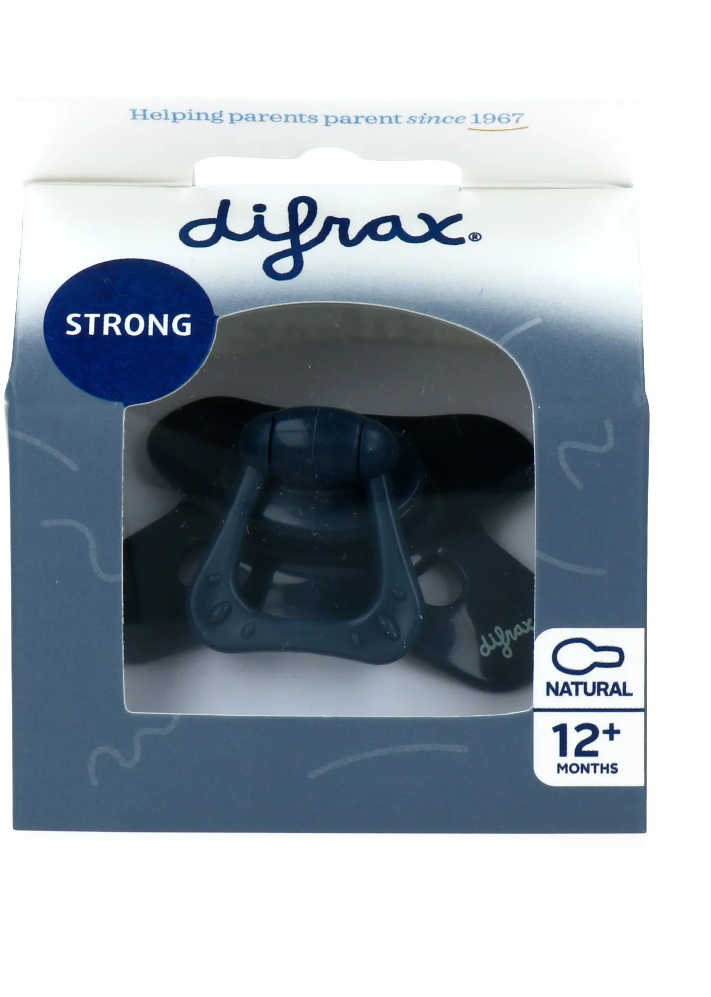 Difrax Fopspeen Natural 12 maand Blackberry (1 stuk)