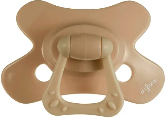 Difrax Fopspeen Natural 6 maand Caramel (1 stuk)