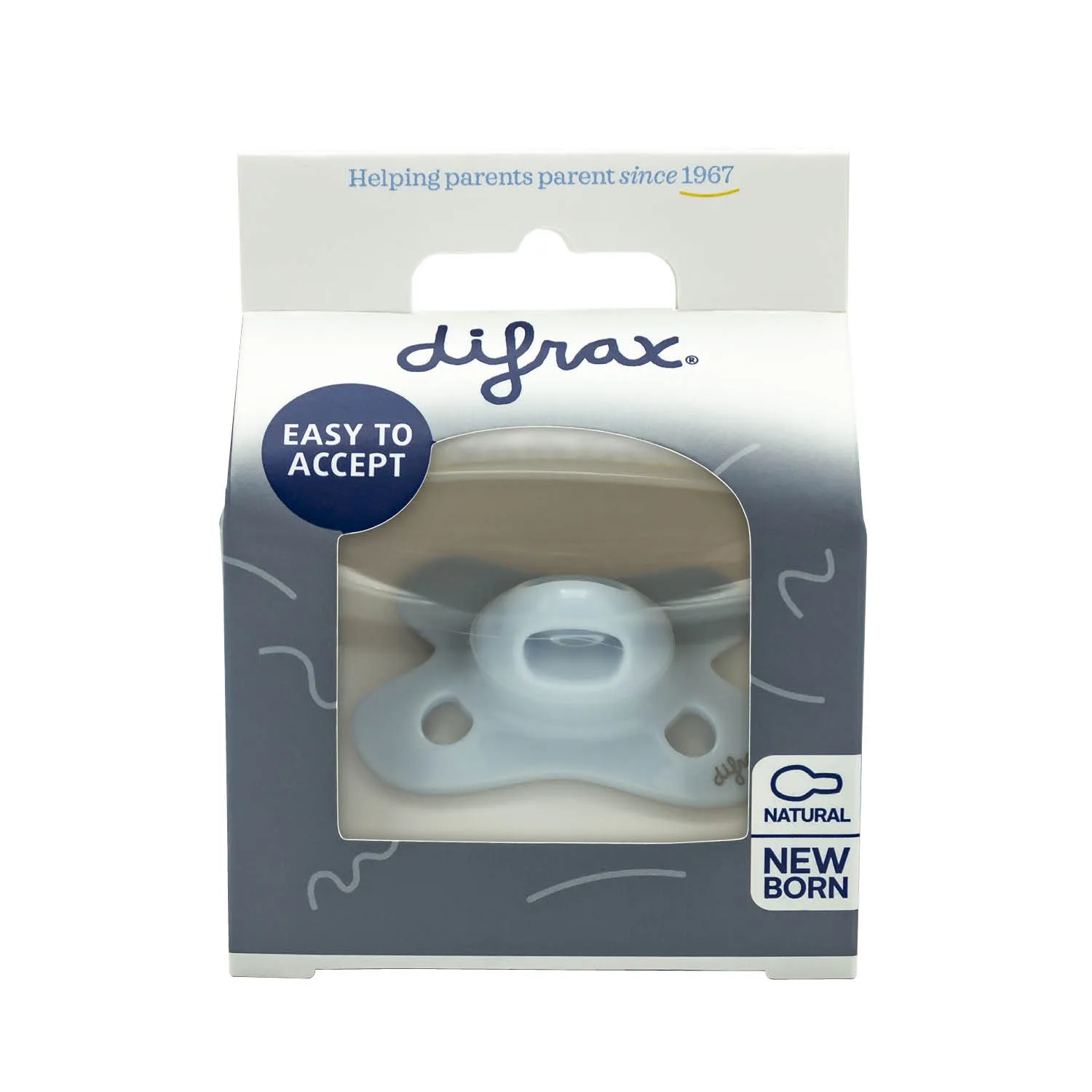 Difrax Fopspeen Natural Newborn Ice (1 stuk)