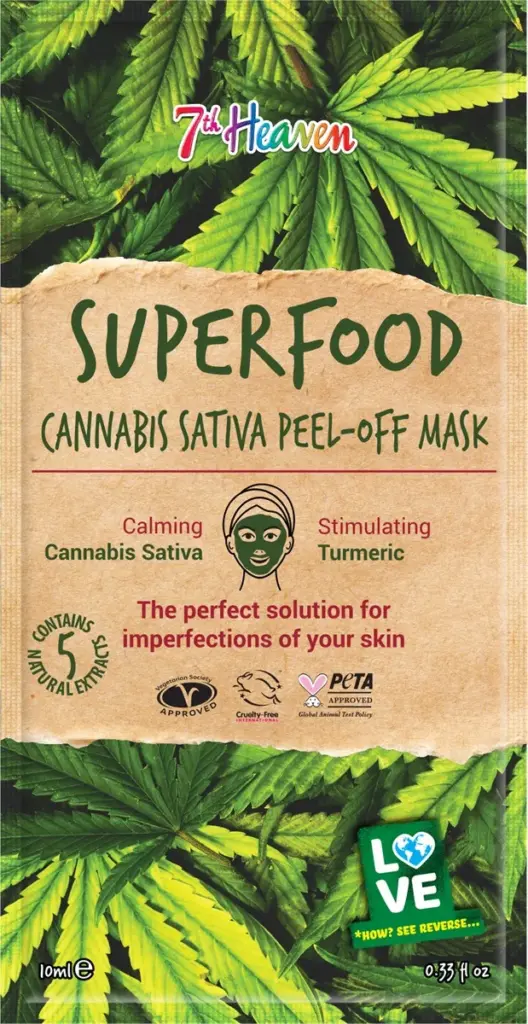 Montagne Jeunesse 7Th Heaven Mask Superfood Peel-Off Cannabis Sativa (1 stuk)