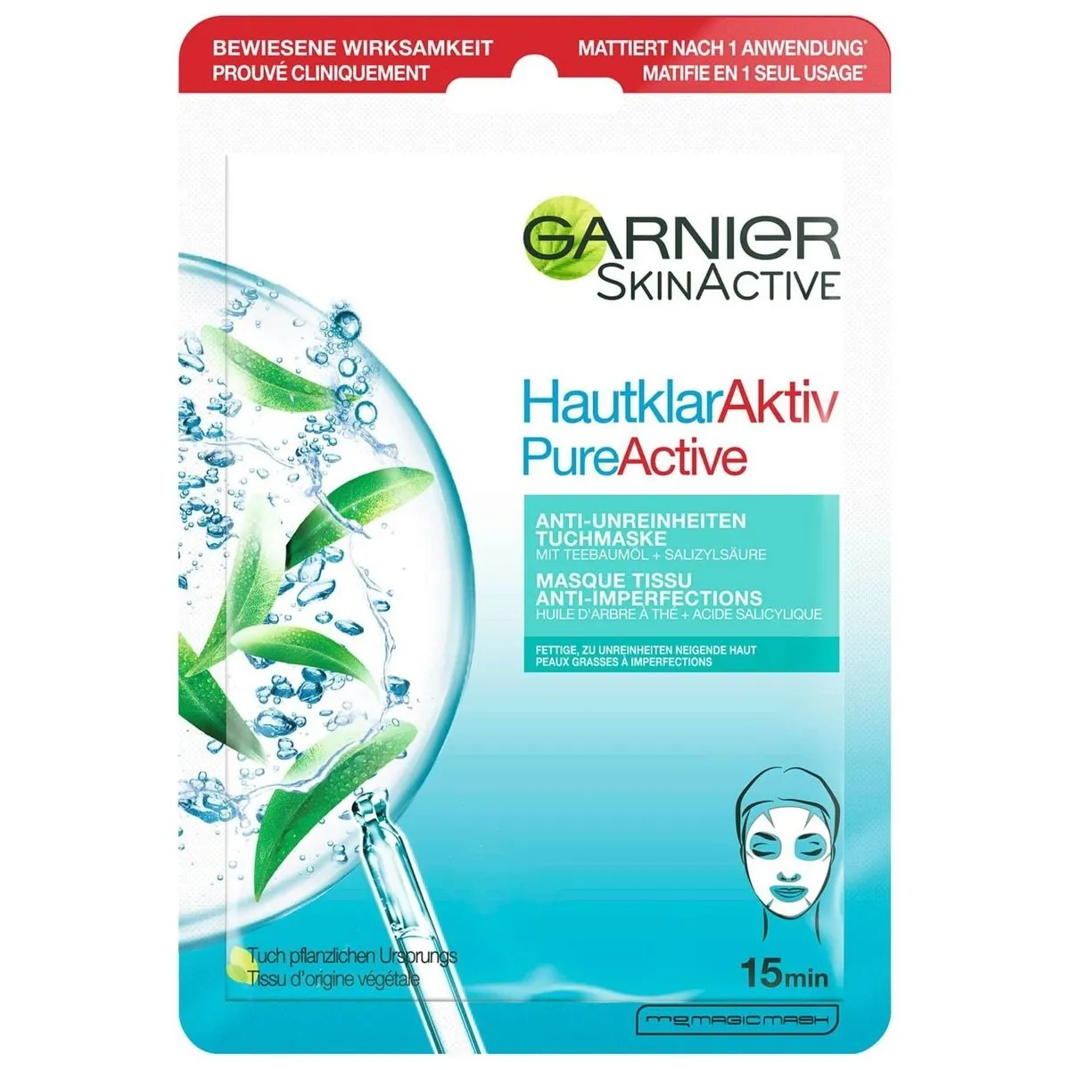 Garnier Pure Active Tea Tree Masker (1 stuk)