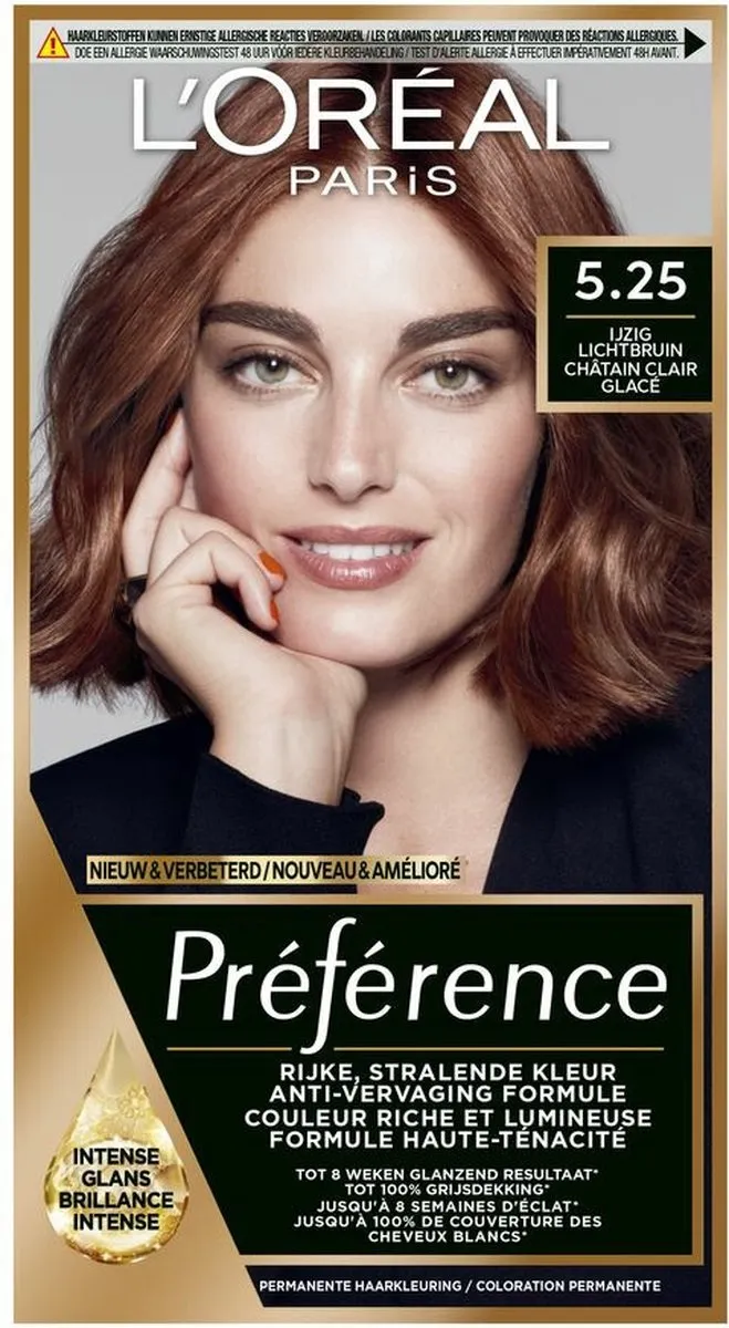 L'Oréal Paris Preference 5.25 Ijzig Lichtbruin (1 stuk)