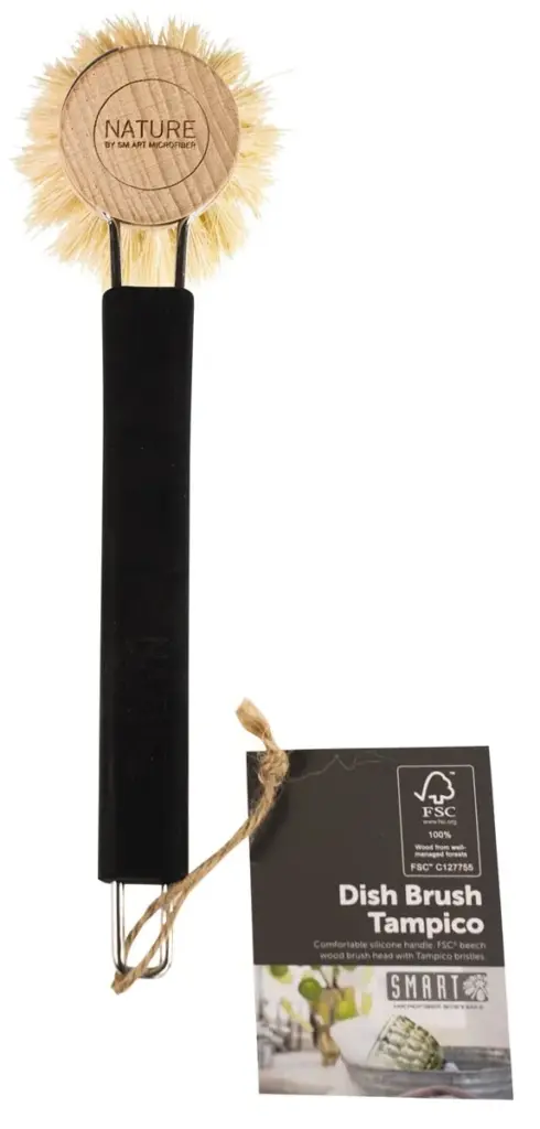 Smart Afwasborstel Met Vervangbare Borstelkop Tampico Zwart (1 stuk)
