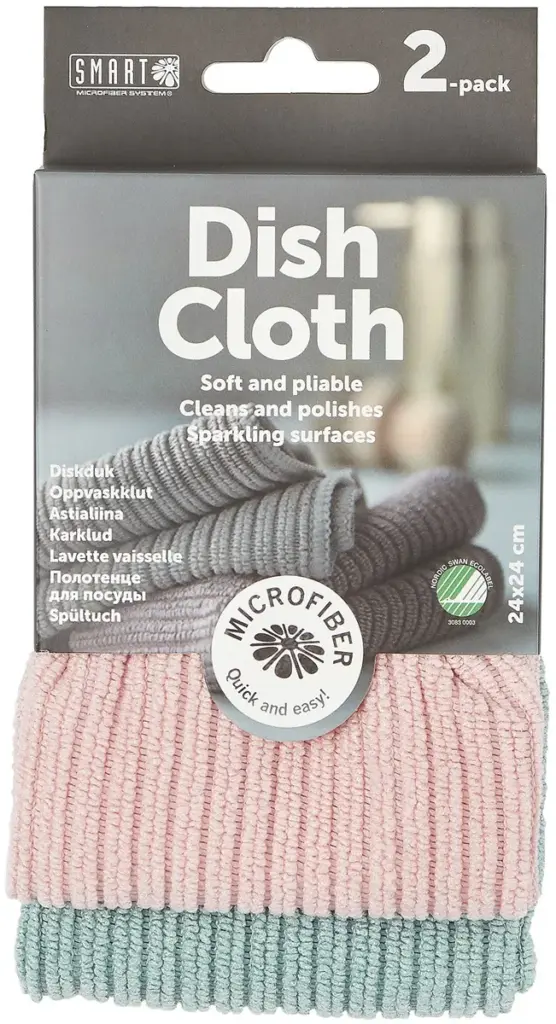 Smart Microvezel Vaatdoek Roze/Turquoise (2 stuks)