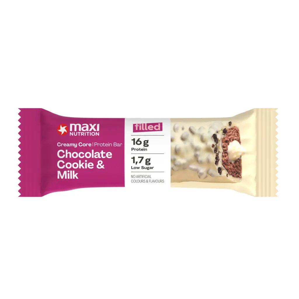 Maxi Nutrition Creamy Core Protein Bar Chocolate Cookie & Milk (45 gr)