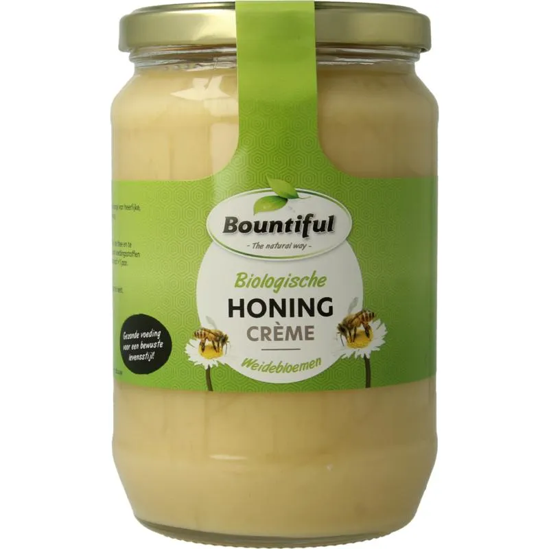 Bountiful Honing Weidebloemen Creme Bio (900 gr)