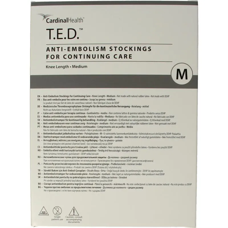 Covidien Ted Continuing Knie Beige Maat M Regular (1 paar)