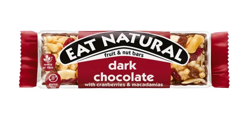 Eat Natural Pure Chocolade Met Cranberries & Macadamia (40 gr)