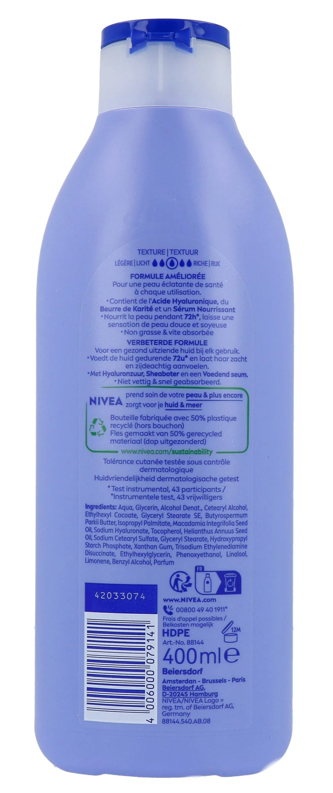 Nivea Bodymilk Zijdezacht (400 ml)