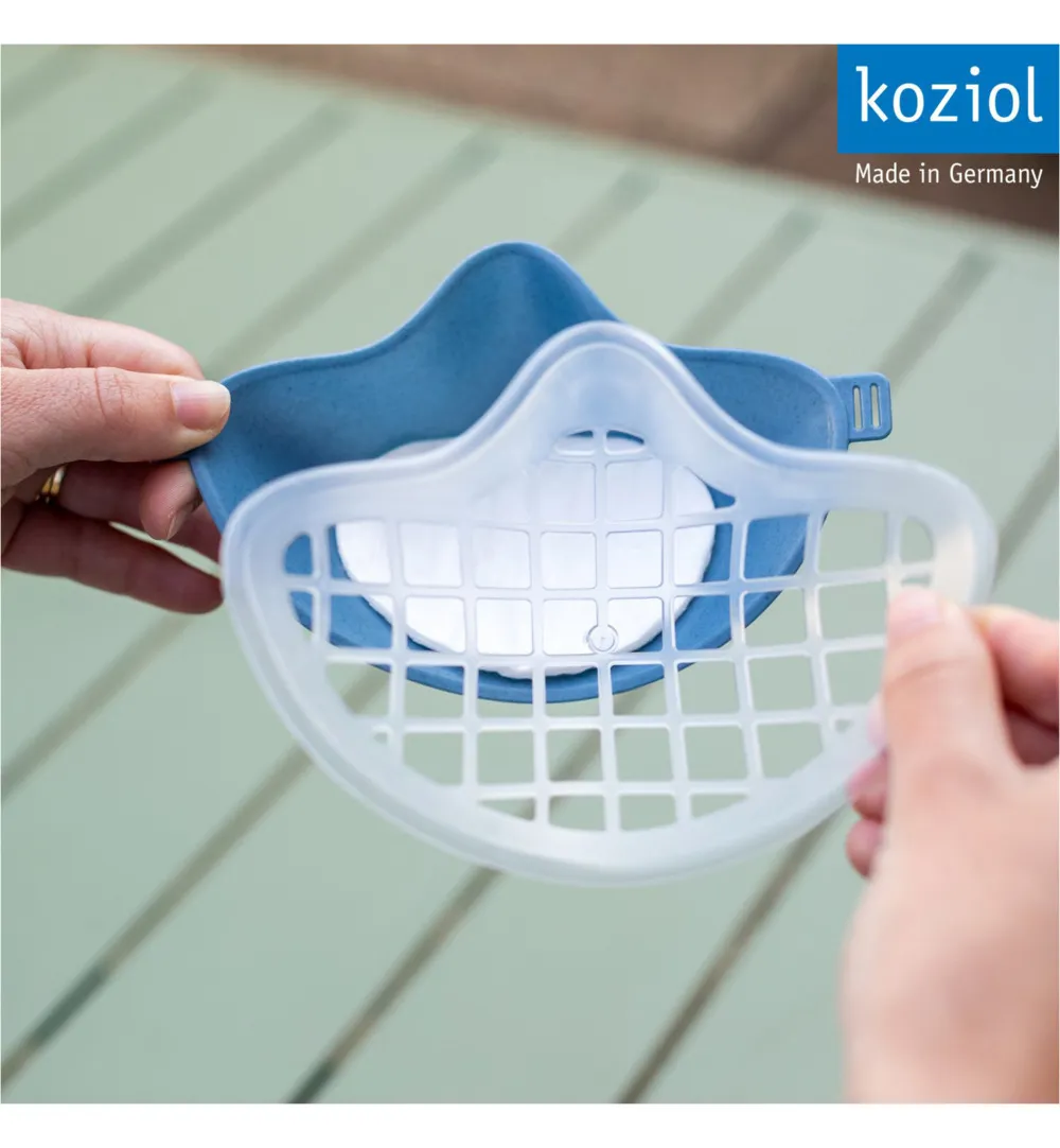 Koziol Duurzaam Herbruikbaar Gezichtsmasker Organic Deep Blue (1 stuk) - image 4