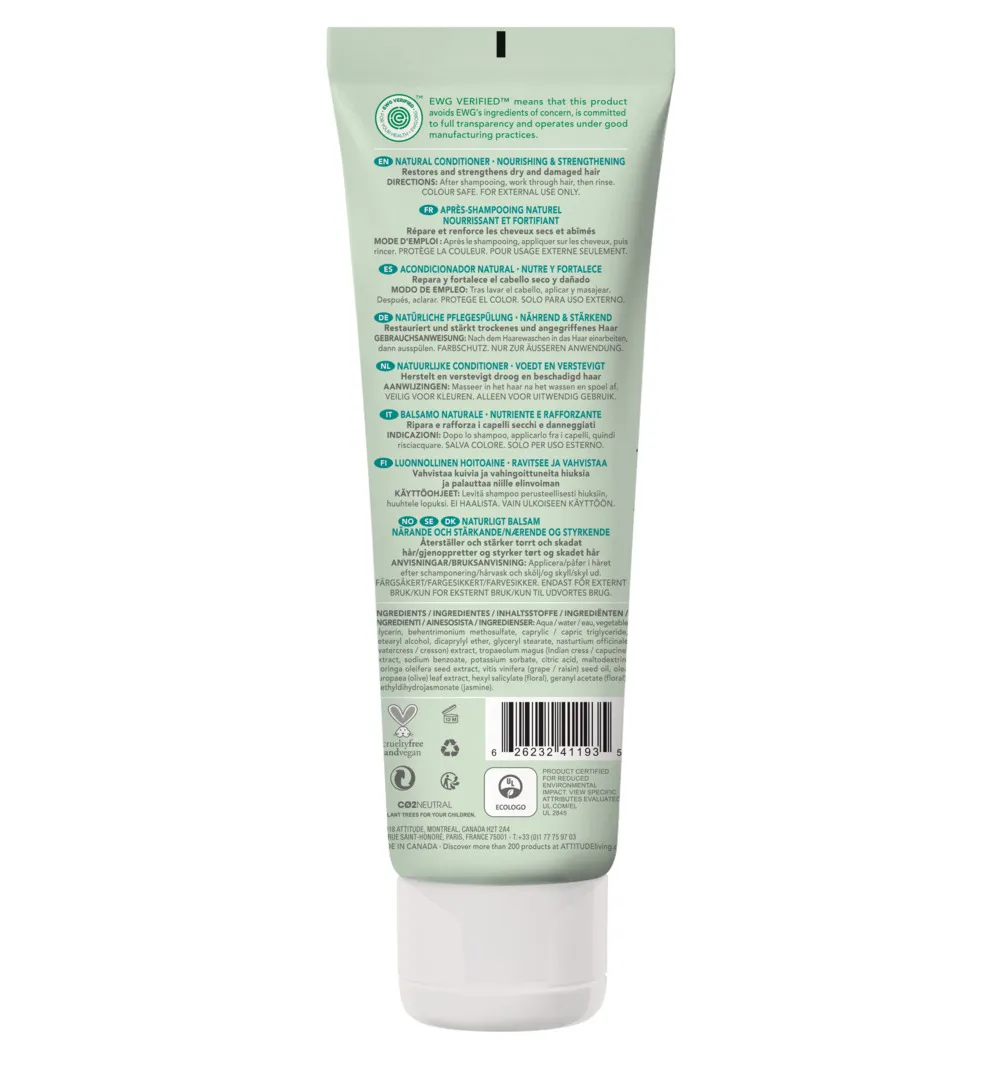 Attitude Super Leaves Conditioner verzorgend & versterkend (240 ml)