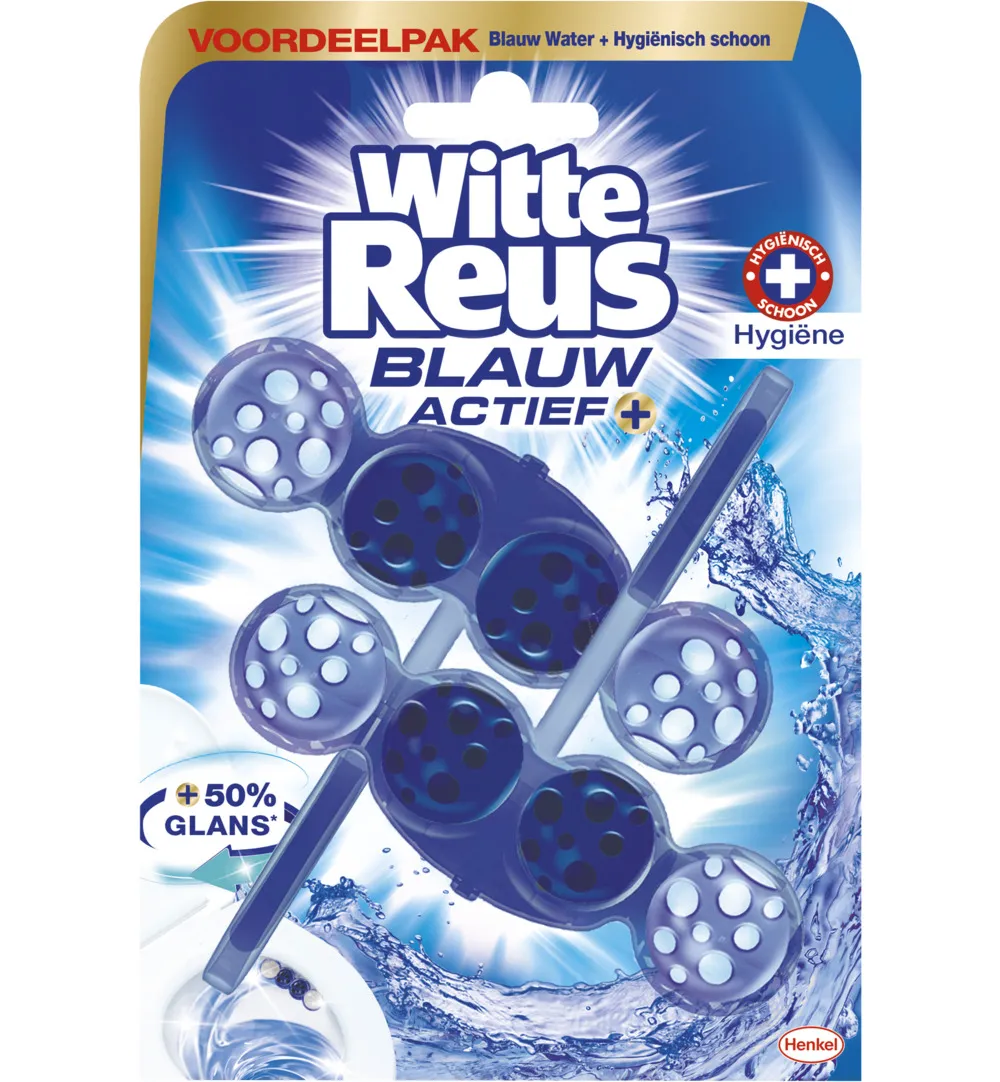 Witte Reus Toiletblok Blauw Actief Hygiene (100 gr)