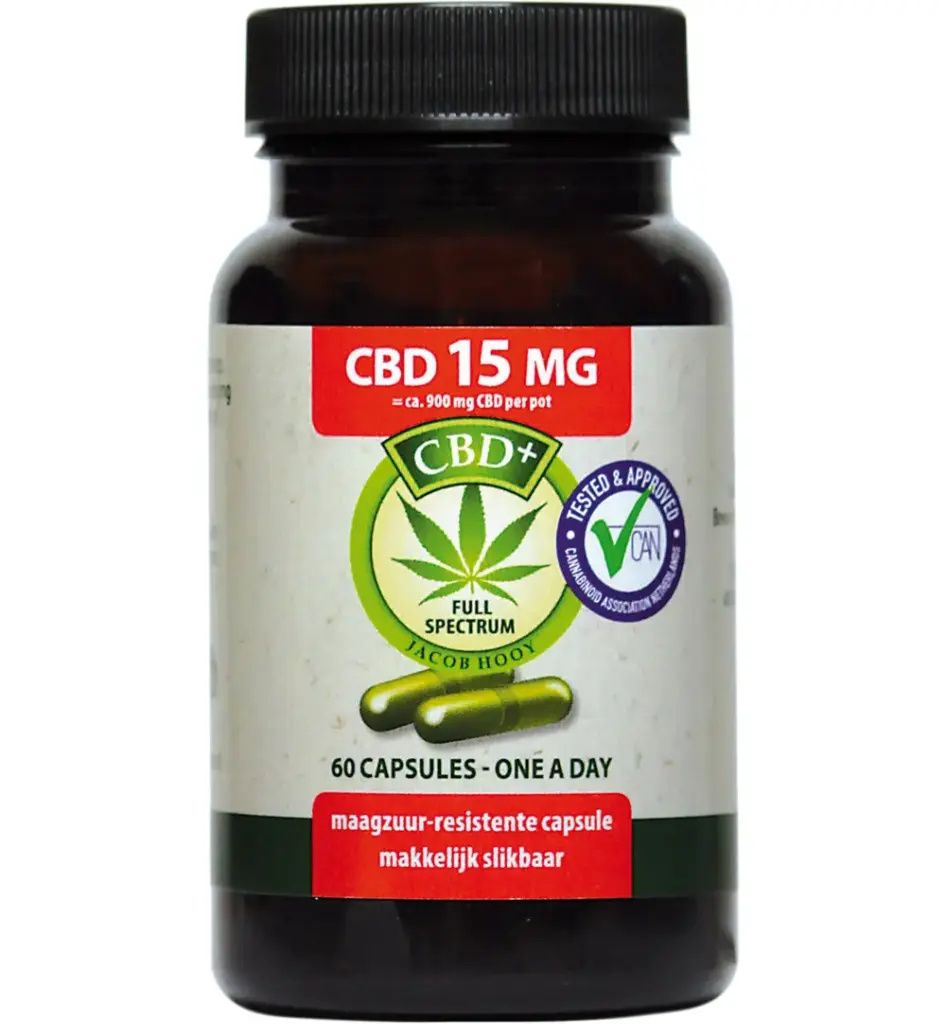 Jacob Hooy CBD 15Mg (60 stuks)