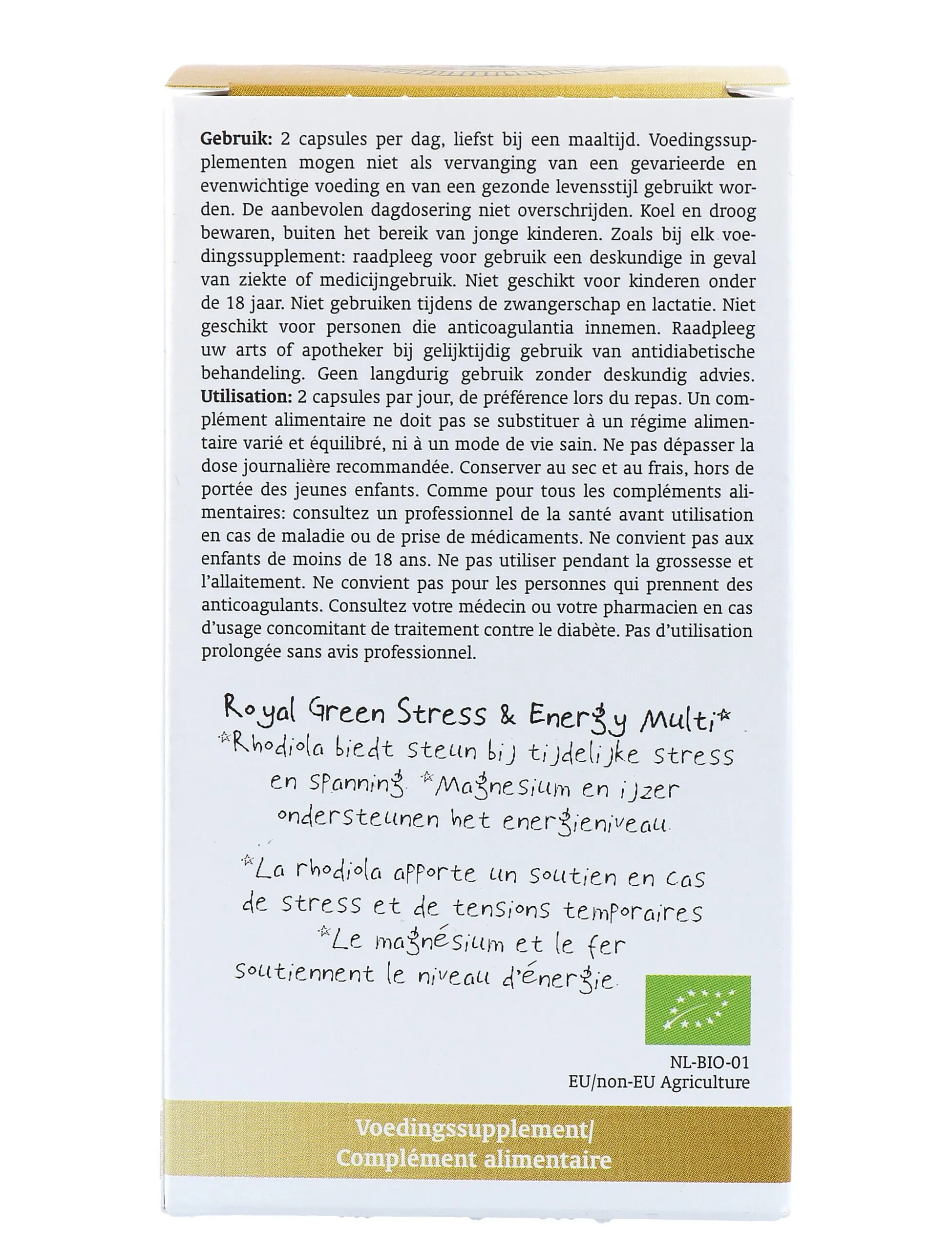 Royal Green Stress en Energy Multi Bio (60 vega capsules) - image 2