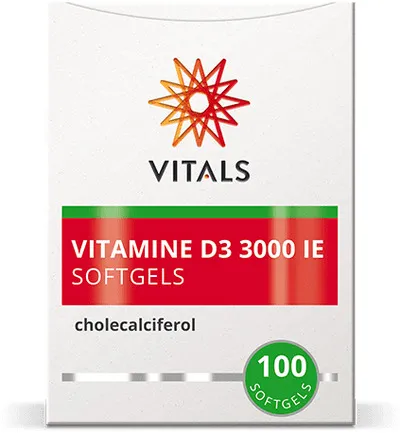 Vitals Vitamine D3 3000IE (100 softgels) - image 2